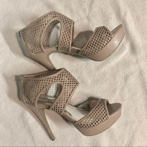 Simply Vera Vera Wang Shoes - Simply Vera nude mesh stilettos
